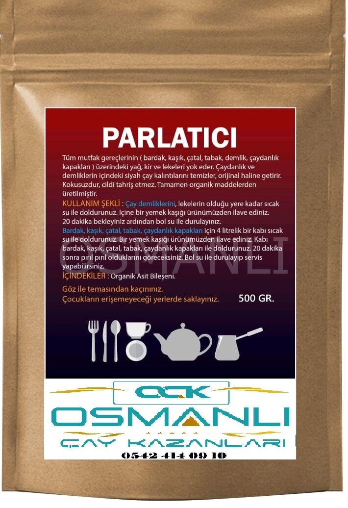 BARDAK TEMİZLEME VE PARLATMA TOZU 500GR